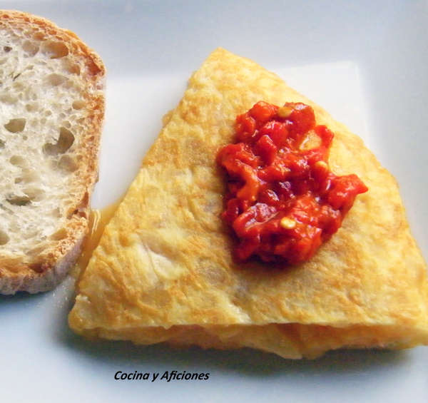 Tortilla de patata con alegrías al estilo riojano, receta