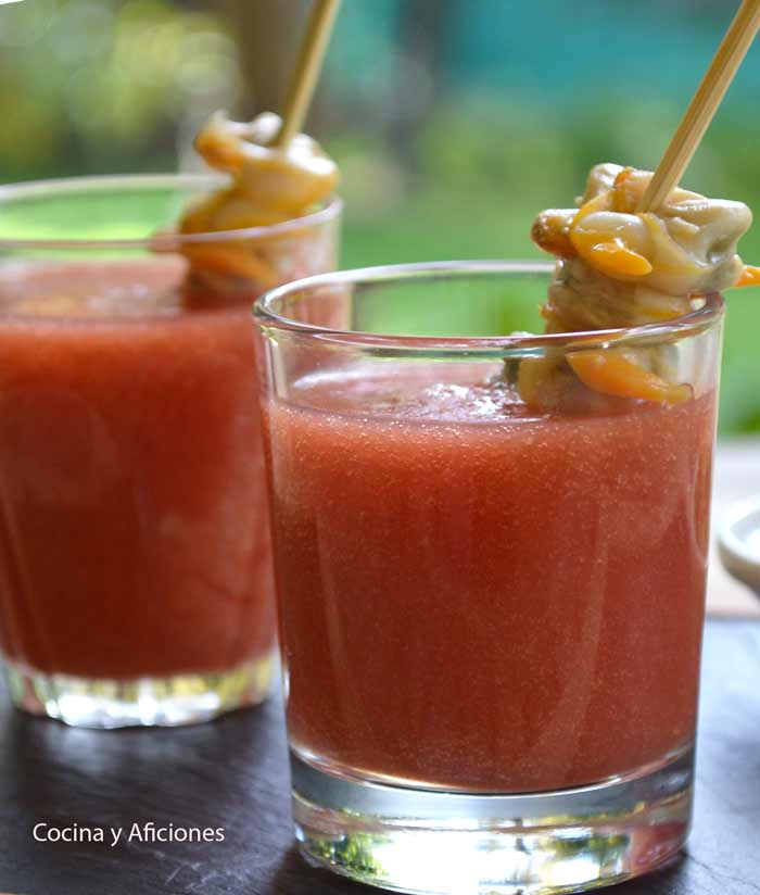 Bloody Mary con toque de berberecho