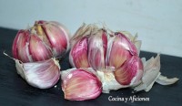 cabezas de ajo morado de Las Pedroñeras