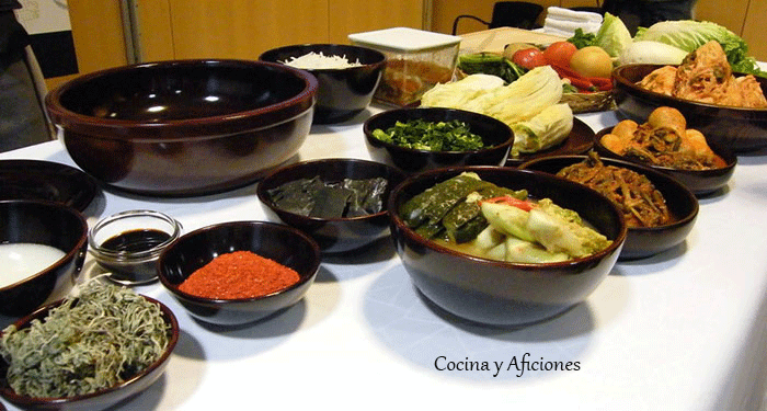 Ingredientes `principales del kimchi