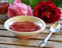 mermelada de rosas y rosas