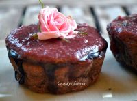 Bizcochos de chocolate y mermelada de rosas, receta paso a paso