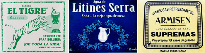 gasificantes o gaseosillas , impulsores de masas utilizados en pastelería