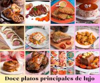 Doce platos principales de lujo para disfrutar la Navidad, ¡NO TE LOS PUEDES PERDER!!!