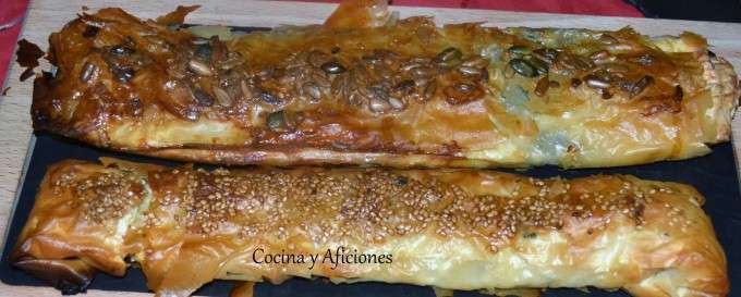 borek recien sacado del horno