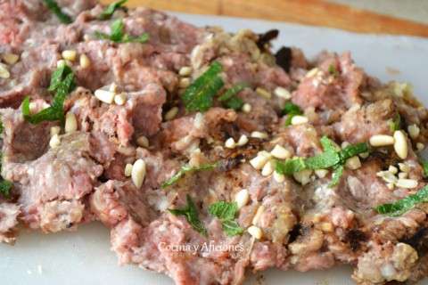 preparando el fiambre